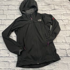 North Face | Summit Series Windstopper Soft Shell Hoodie, SMALL (Black)